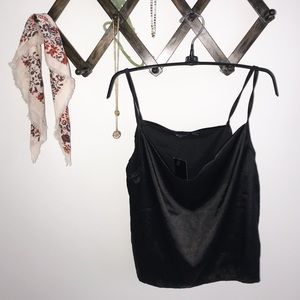 NASTY GAL cowl neck satin-like tank top